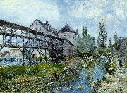 Provencher's Mill at Moret, Alfred Sisley